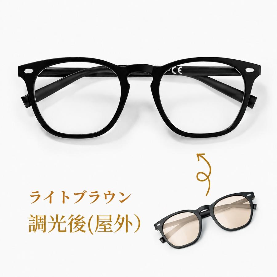 VARTIA ブルーライトカットメガネ ブラック iFala 【調光レンズ・国内検査機関試験済】ブルーライトカットメガネ