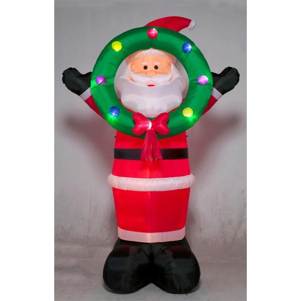 エアーディスプレイ　ジャンボビッグリースサンタクロース　送料無料