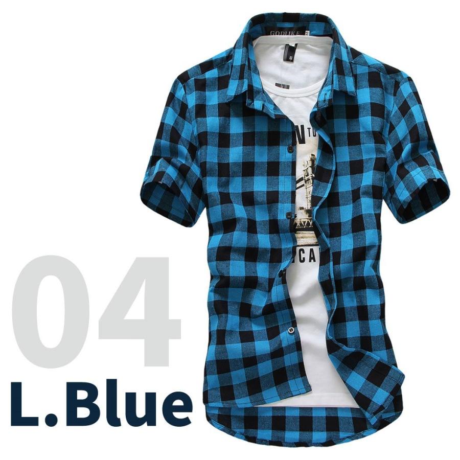 チェックシャツ ブロックチェック ネルシャツ メンズ 半袖 ギンガム シャツ トップス バッファロー チェック Chs 0001 Chs 0001 Non Rubbish 通販 Yahoo ショッピング