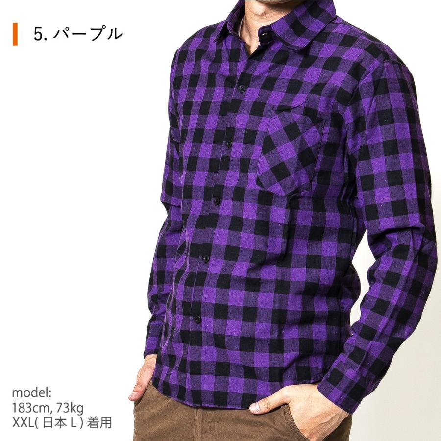 ブロックチェック 長袖 ボタンダウンシャツ メンズ シャツ トップスブロック ギンガム チェック ボーダー Meru Cms 0002 Non Rubbish 通販 Yahoo ショッピング