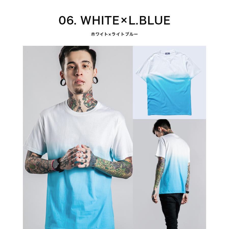 Tシャツ クルーネック グラデーション メンズ レディース ユニセックス