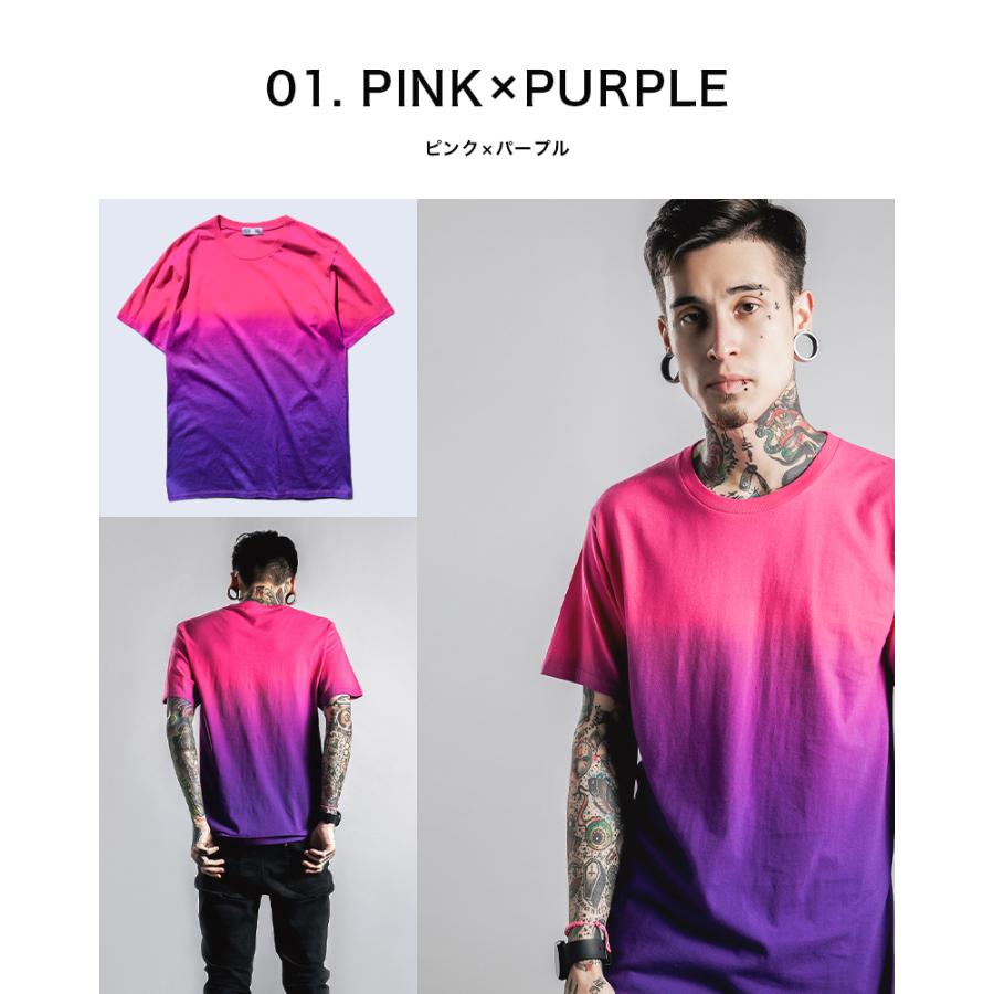 Tシャツ クルーネック グラデーション メンズ レディース ユニセックス 