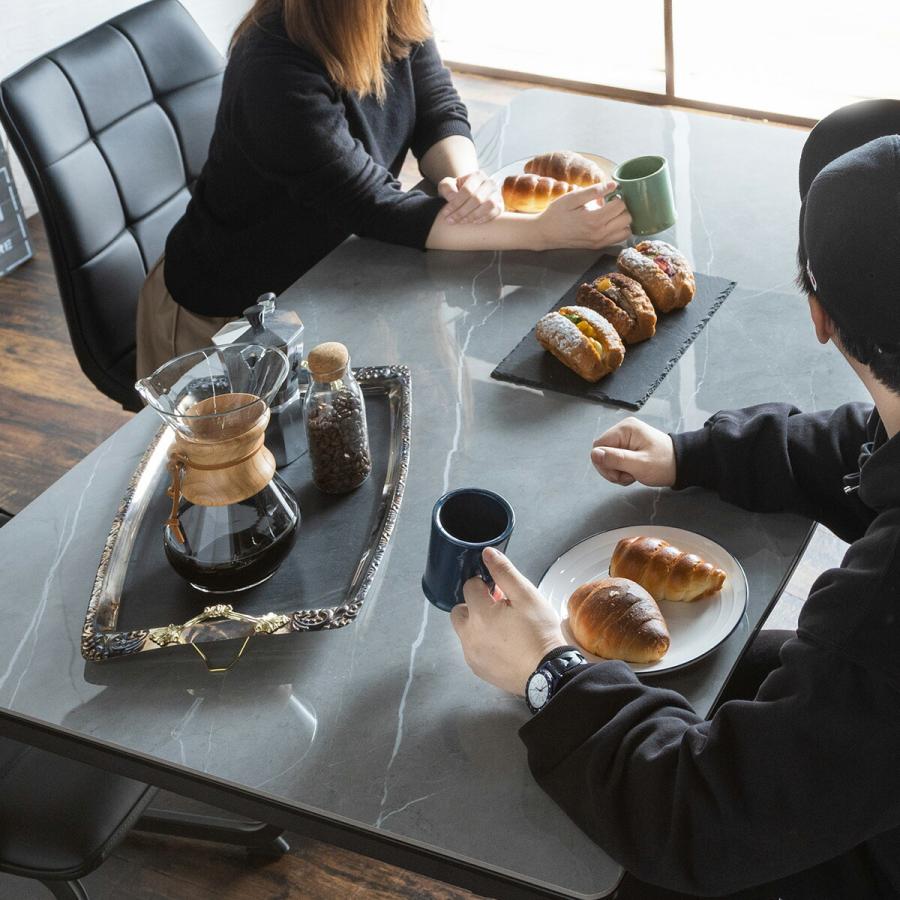 大理石調 セラミック ダイニングセット ダイニング 5点セット 食卓 4人  