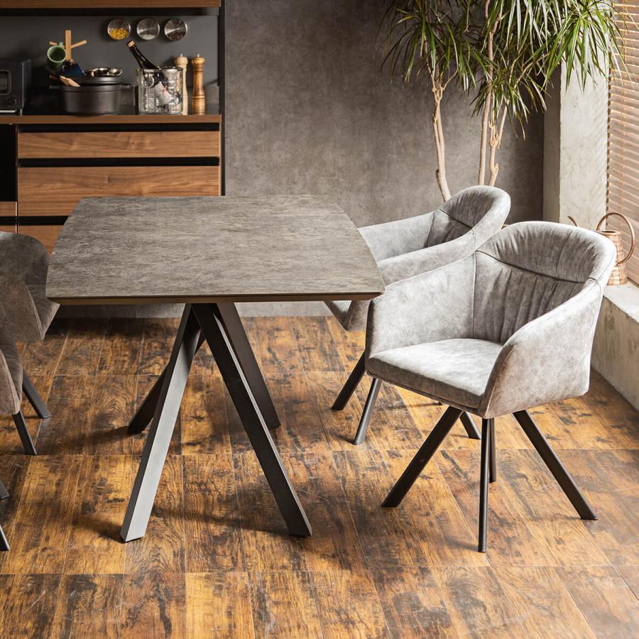 ダイニングテーブル セラミック 4人掛け 幅150cm 食卓テーブルセット 4