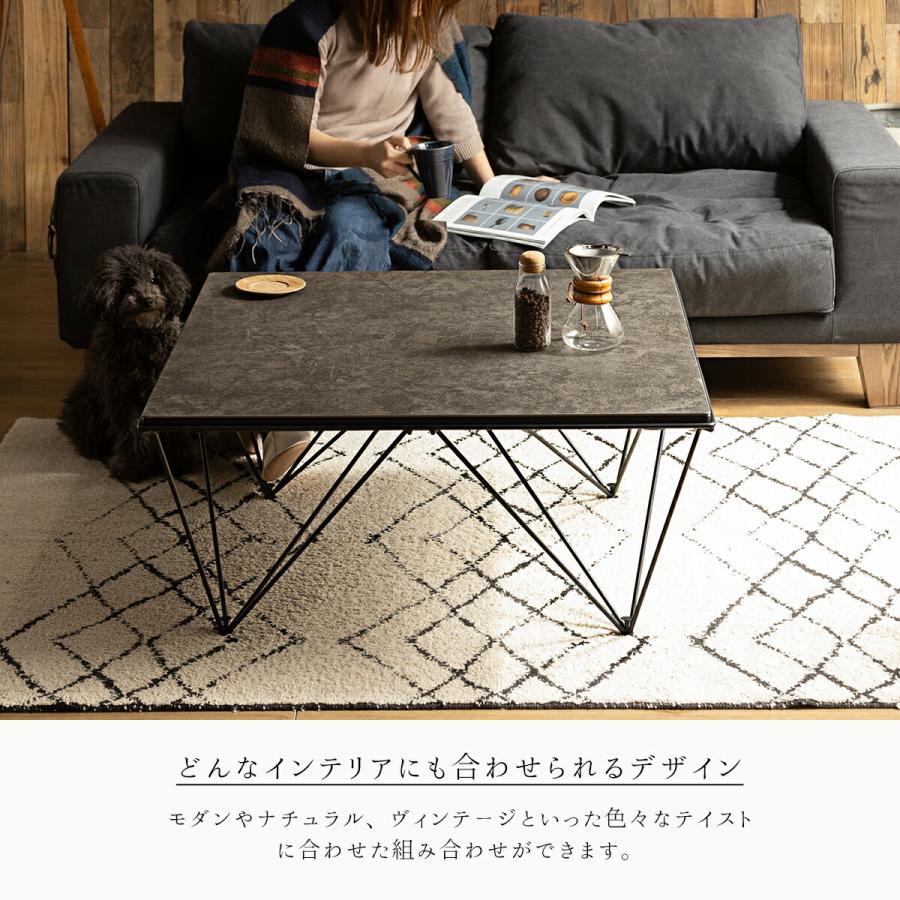 モダン ダークグレー セラミック　センターテーブル モダン ダークグレー セラミック センターテーブル モダン