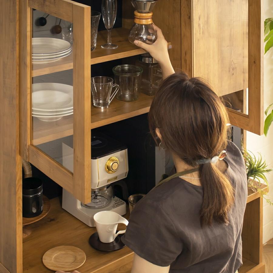 開梱設置付き食器棚 キッチン収納 カウンター キッチンキャビネット