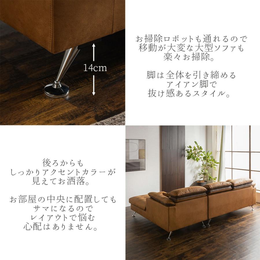 ファブリックレザー ヘッドリクライニング 1P ヴィンテージ風 ファブリックレザー ヘッドリクライニング 1P ヴィンテージ風