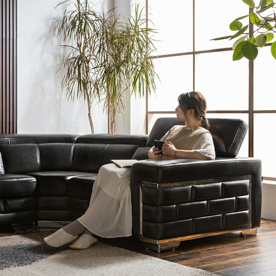 ソファー コーナーソファ カウチソファ ソファ 本革 レザー イタリア