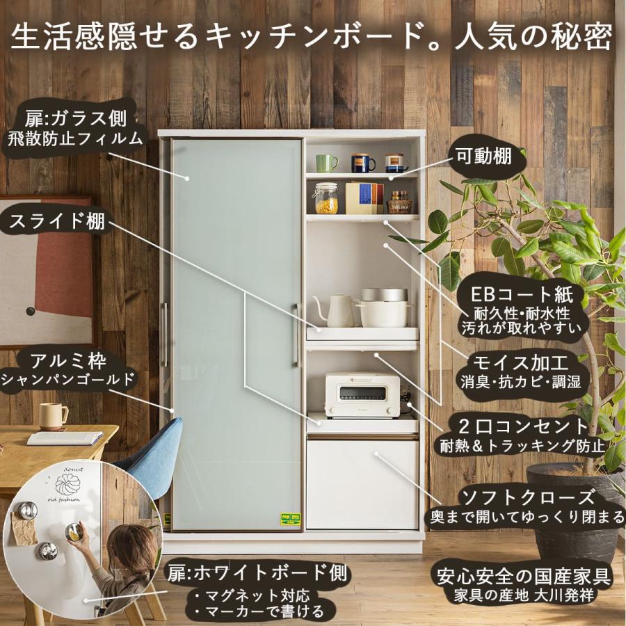開梱設置付きホワイトボード 完成品 ガラス 日本製 オープン