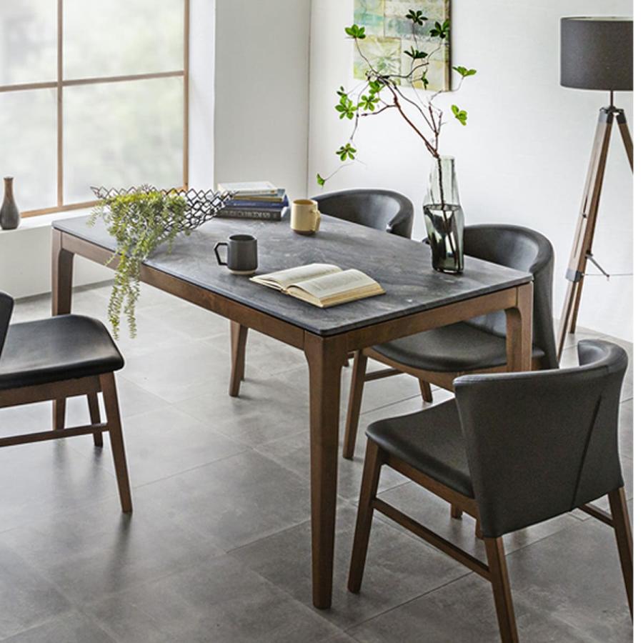 テーブル160 単品 傷に強い 大理石調 ダイニング 160cm マーブル