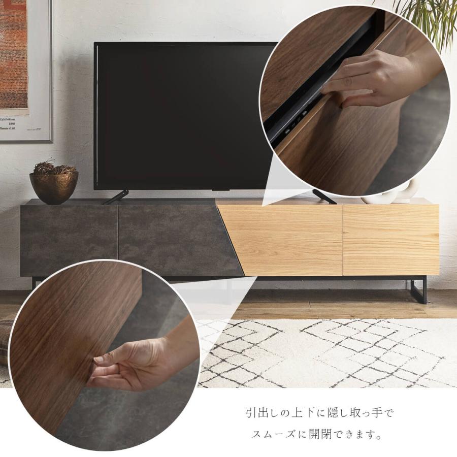 テレビ台 おしゃれ コーナー ローボード 180cm 収納 棚 テレビボード