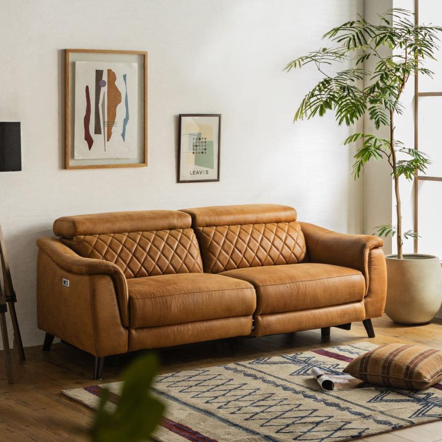 電動ソファ ソファ ワイド リクライニング ファブリック ミルクリーク