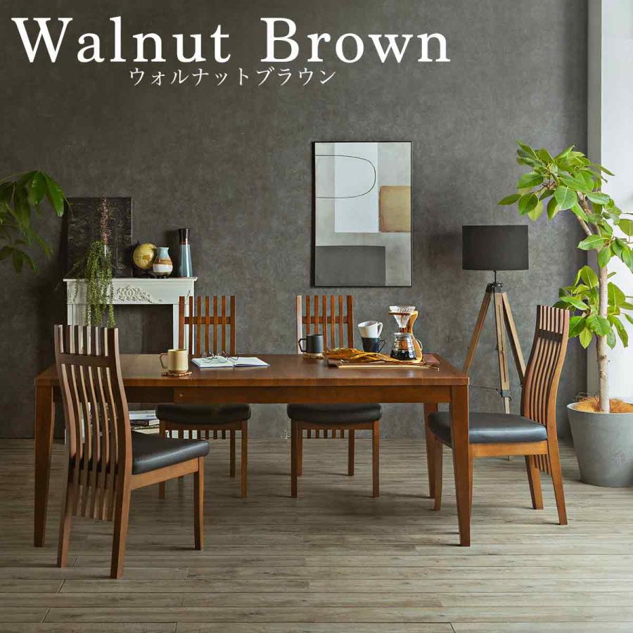 ダイニング 5点セット ダイニングテーブル 幅130 幅150 幅160 幅180 木目 オーク ウォルナット 北欧風 伸長 テーブル リビングテーブル 伸長式 |  | 02