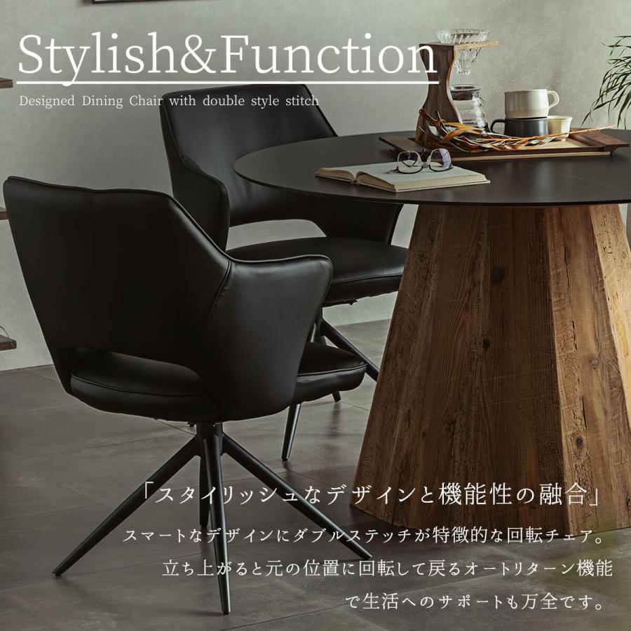 ダイニングチェア チェア おしゃれ おすすめ PUレザー スチール ダブル