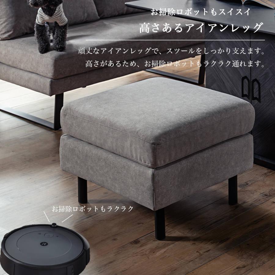 ロココ調猫脚オーバル型グレーファブリックスツール美品 ファブリック スツール オットマン ペット キズに強い 犬 猫 引っ掻き