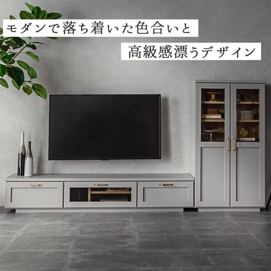 国産 日本製 キャビネット 70 70cm リビングボード リビング 木製 収納棚 扉付き ガラス モダン シャビー 韓国風 ゴージャス 収納 高級 Made in japan |  | 02