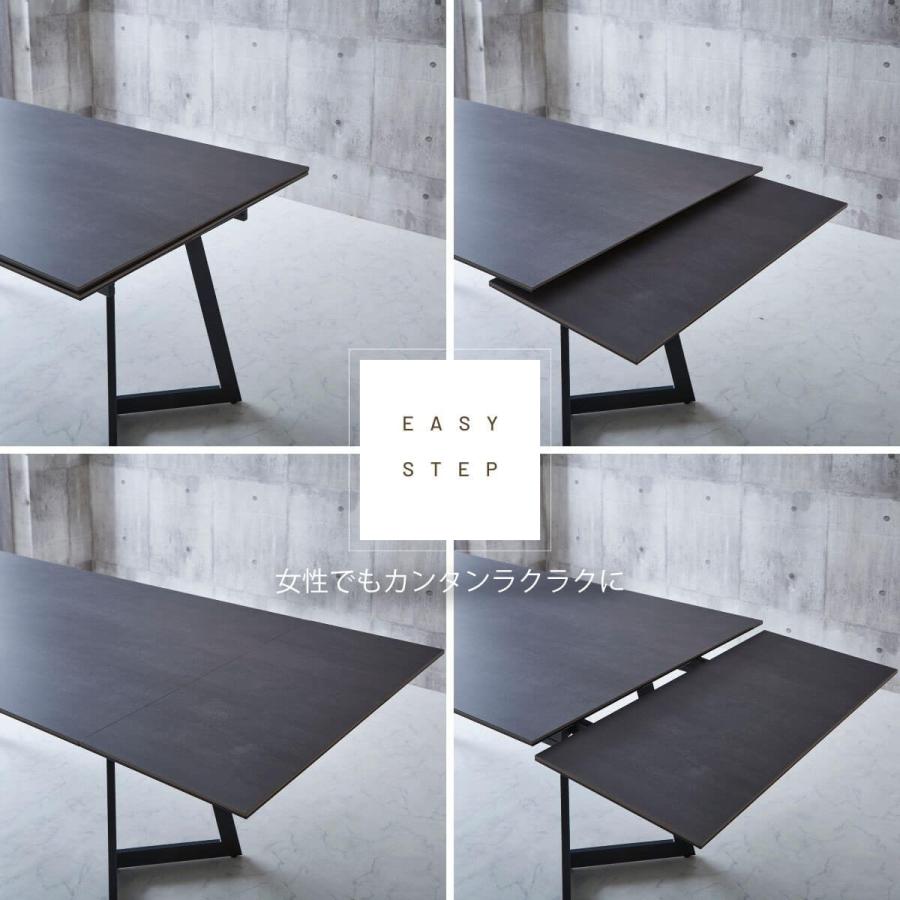 ダイニング 単品 大理石調 伸長 セラミック 鏡面 ダイニングテーブル 伸長式 韓国風 ラグジュアリ 幅200 幅160 おしゃれ スチール脚 |  | 06