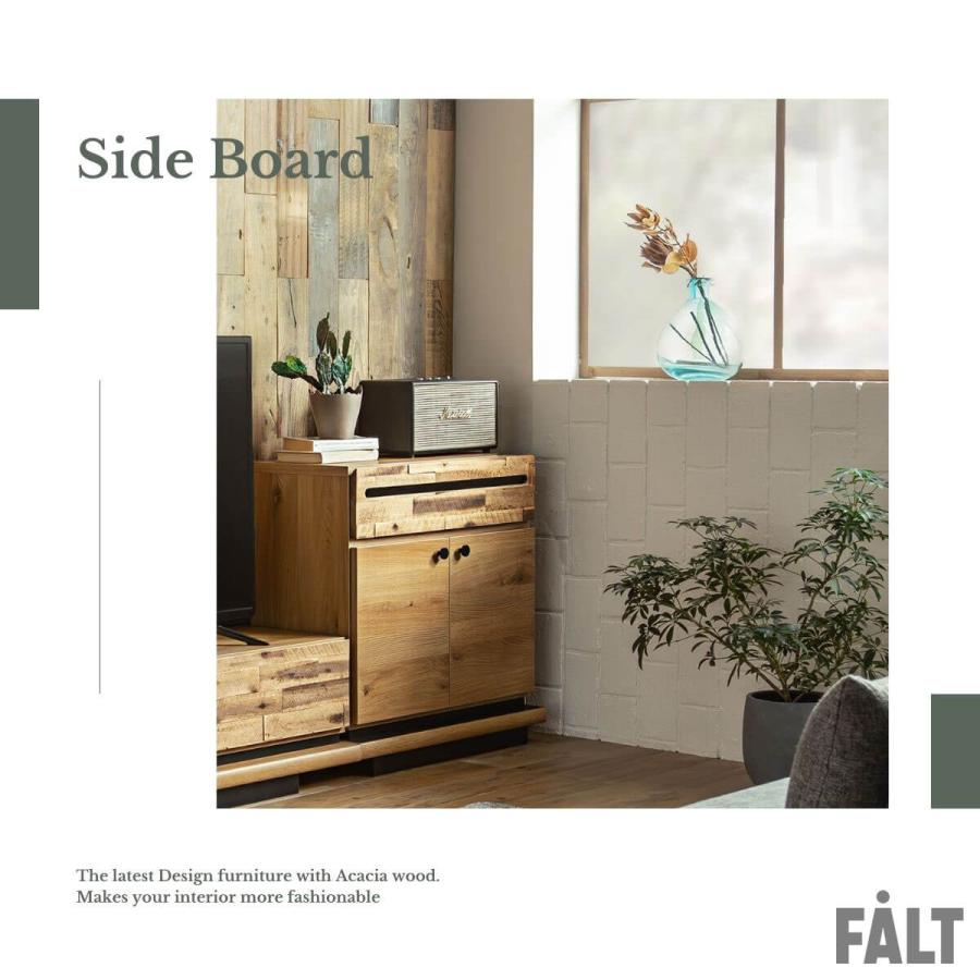 サイドボード サイドチェスト リビングチェスト 幅70cm : FALT