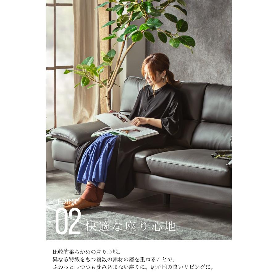CIBONE ROBELE SOFA 3P 本革 黒 ソファ 使用感あり　送料込 CIBONE / シボネ】ROBELE SOFA ロベール ソファ 3P / Alterna Blackの