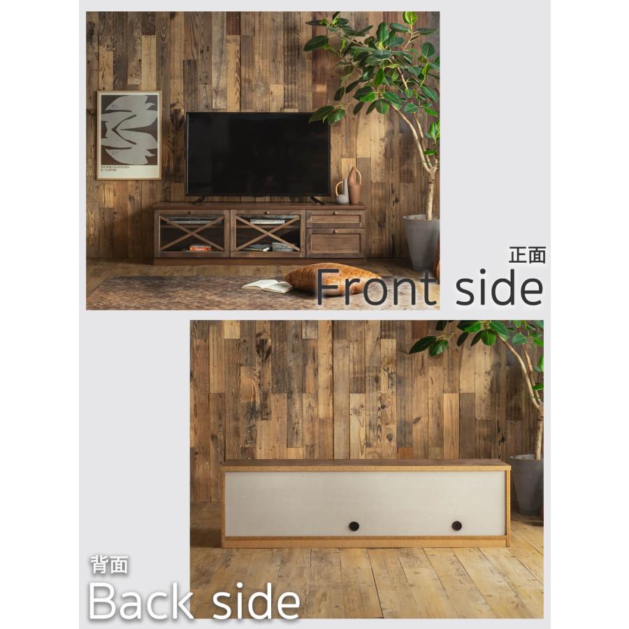 テレビボード 国産 ヴィンテージ風 アルダー材 幅160cm 木製 完成品