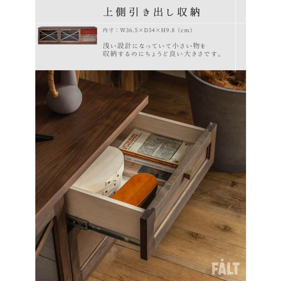 テレビボード 国産 ヴィンテージ風 アルダー材 幅160cm 木製 完成品