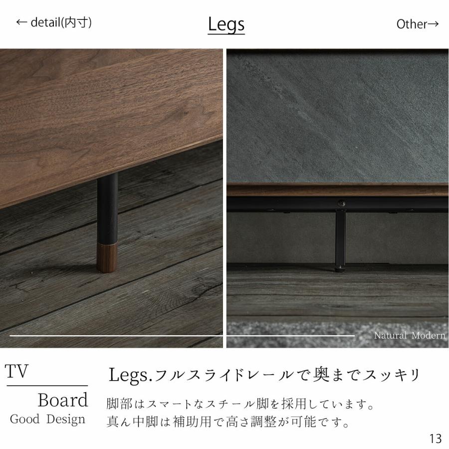 年末まで【オーダーメイド品・一点物】モダンモルタル塗装ウォールナットテレビボード 年末まで【オーダーメイド品・一点物】モダンモルタル塗装