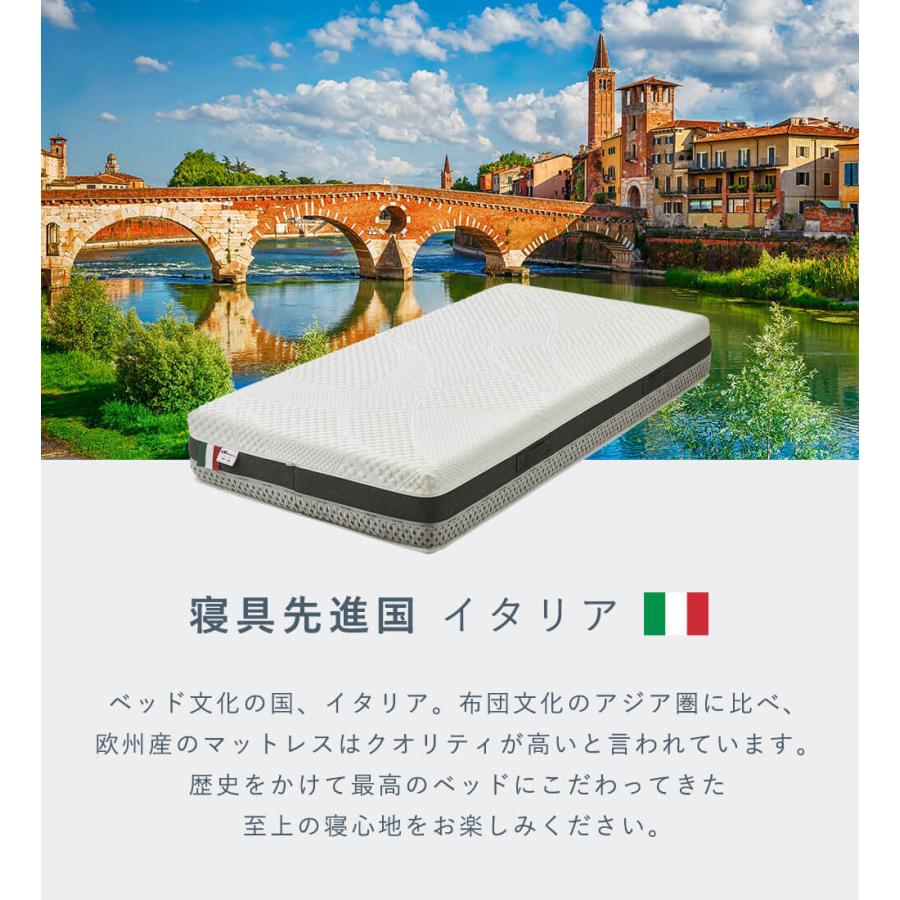 送料無料 マットレス シングル セミダブル ダブル S SD D 高反発 ウレタン イタリア ライトウェーブ |  | 05