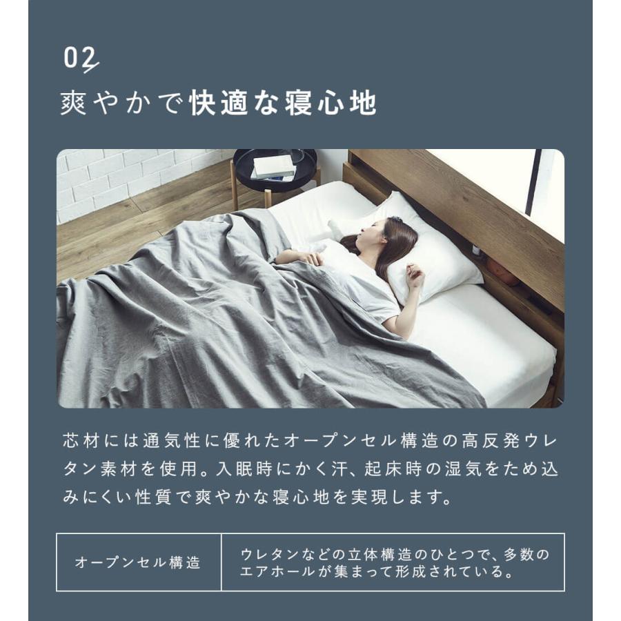 送料無料マットレス シングル セミダブル ダブル S SD D 高反発 ウレタン イタリア  ライトウェーブ |  | 08