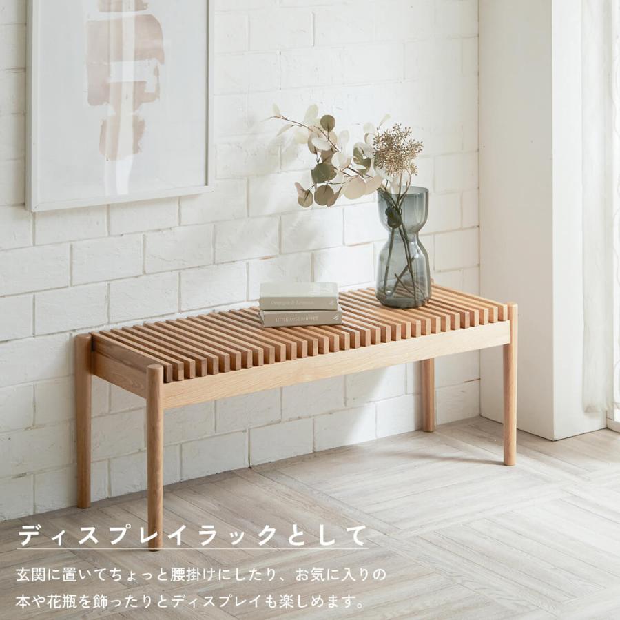 送料無料関家具 ダイニング ベンチ フレッグ FLEG オーク 無垢材 NWLH