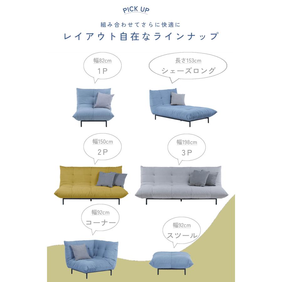 開梱設置付ソファ 2人掛け 二人掛け 2P ローソファ プラリネ nora 関