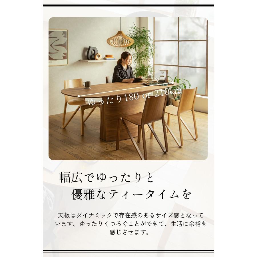 ダイニングテーブル ワイドサイズ 幅広 ウォールナット 突板 幅180 幅