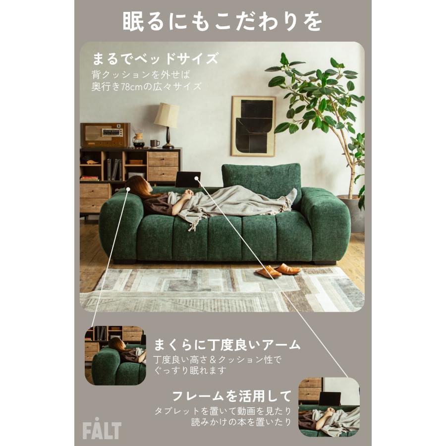 ソファ 3P 肘に座れる 耐荷重150kg グレー ポケットコイル 高密度