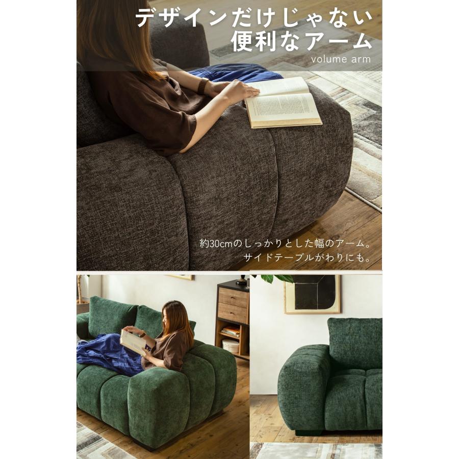 ソファ 3P 肘に座れる 耐荷重150kg グレー ポケットコイル 高密度