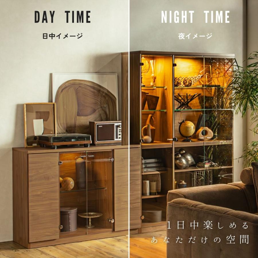 ガラスコレクションケース 日本製 強化ガラス 幅78/幅116 高さ180 LEDライト付き コレクションボード ハイタイプ LED付き |  | 17