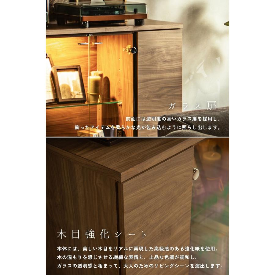 ガラスコレクションケース 日本製 強化ガラス 幅78/幅116 高さ180 LEDライト付き コレクションボード ハイタイプ LED付き |  | 04