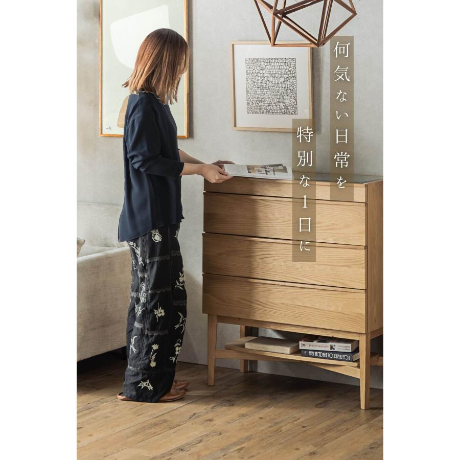 サイドボード コレクションケース リビング 収納 韓国風 モダン 80cm幅 100cm幅 オーク ナチュラル |  | 14