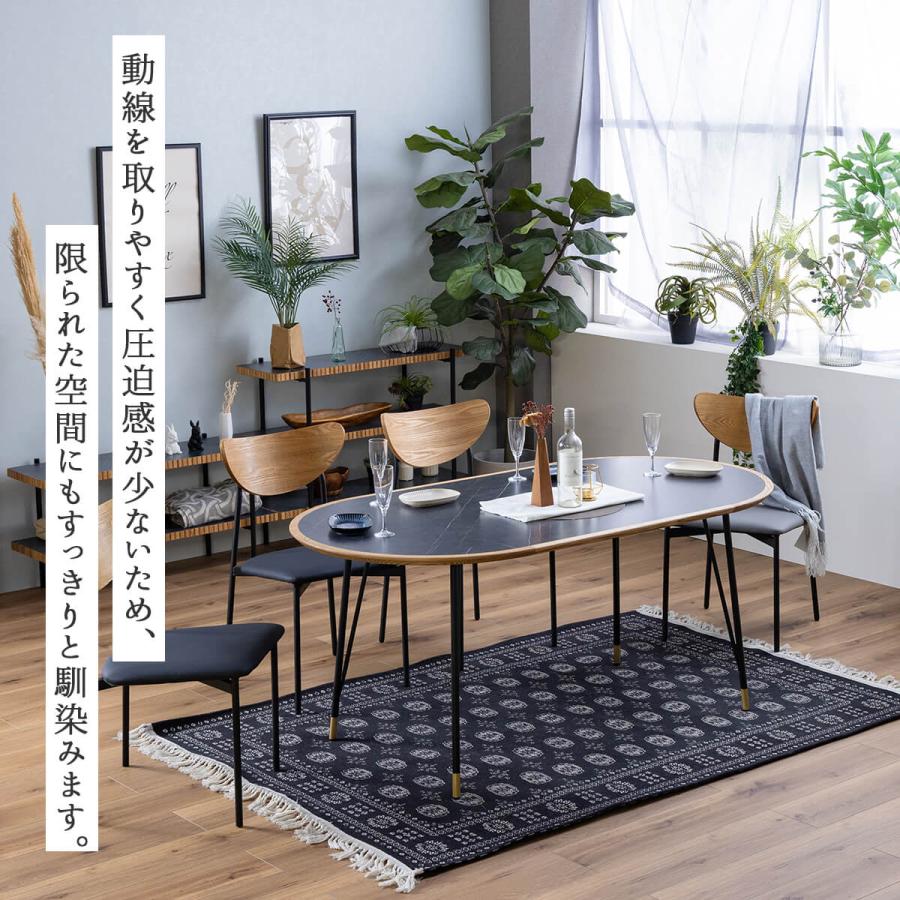 関家具 nora 円形 円卓 丸形 楕円 オーバル ダイニングテーブル マルル