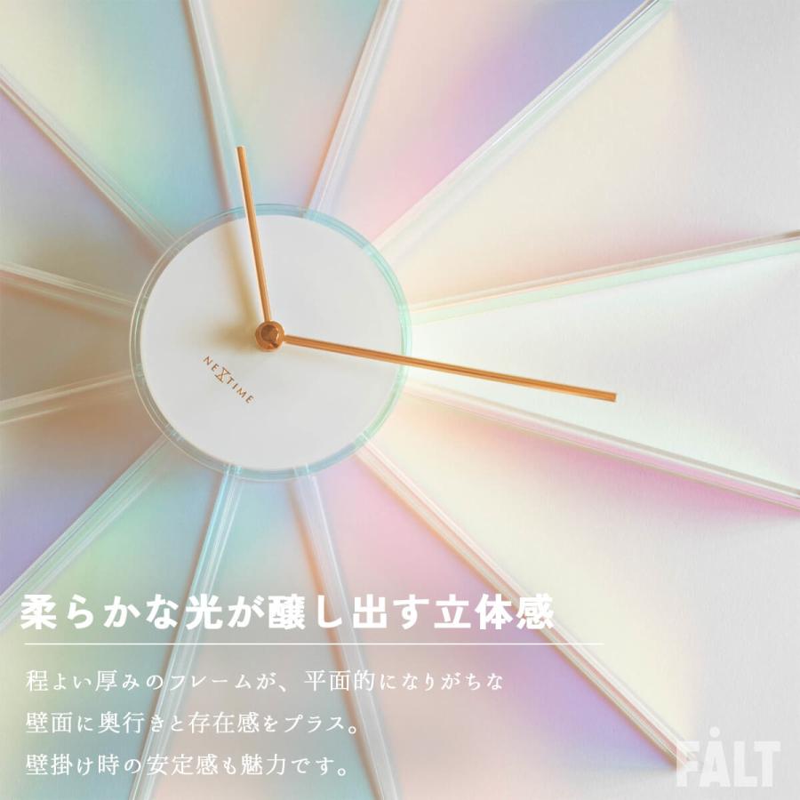 Prism Radiant Clock Lucent Series NEXTIME NXT-J059 J-61 J063 壁掛け時計 ウォールクロック 直径40cm 50cm |  | 04