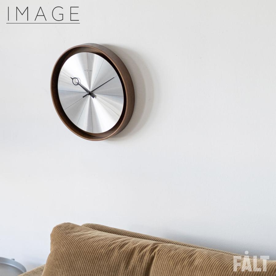 Disc PastPresent Series NEXTIME NXT-J043 J044 壁掛け時計 ウォールクロック 直径33cm 木 ブラウン ナチュラル |  | 07
