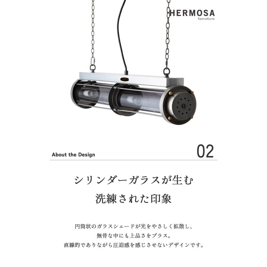 シーリングライト 天井照明 リビング照明 HERMOSA シリンダーランプ シリンダー ハモサ スチール インダストリアル 4灯 60W E17 LED対応 |  | 04