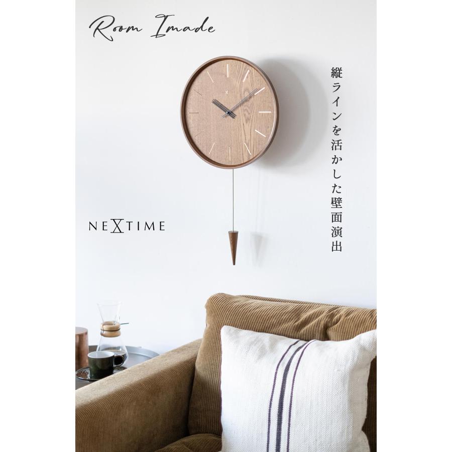 Disc PastPresent Series NEXTIME NXT-J040 J041 Fin 壁掛け時計 時計 ウォールクロック 直径35cm 木 木製 |  | 09