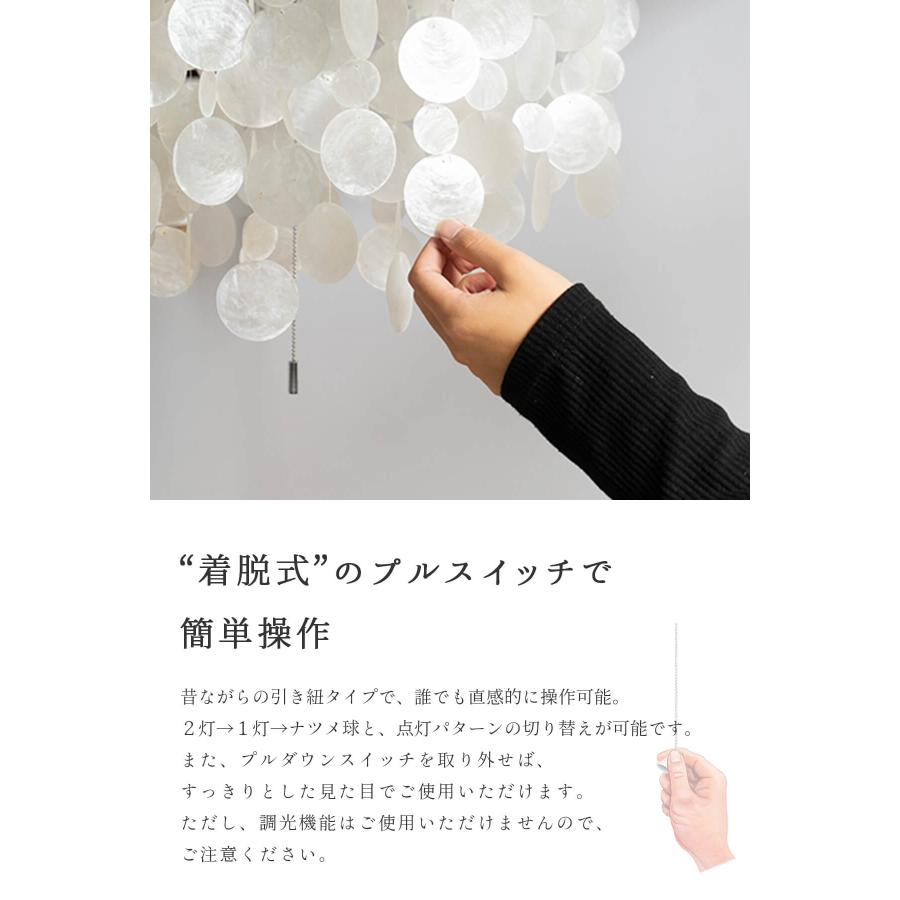 シーリングライト 天井照明 リビング照明 HERMOSA シェルランプ ペンダントランプ ハモサ シェル 貝殻 モダン ナチュラル サーフ 2灯 60W E26 LED対応 |  | 10