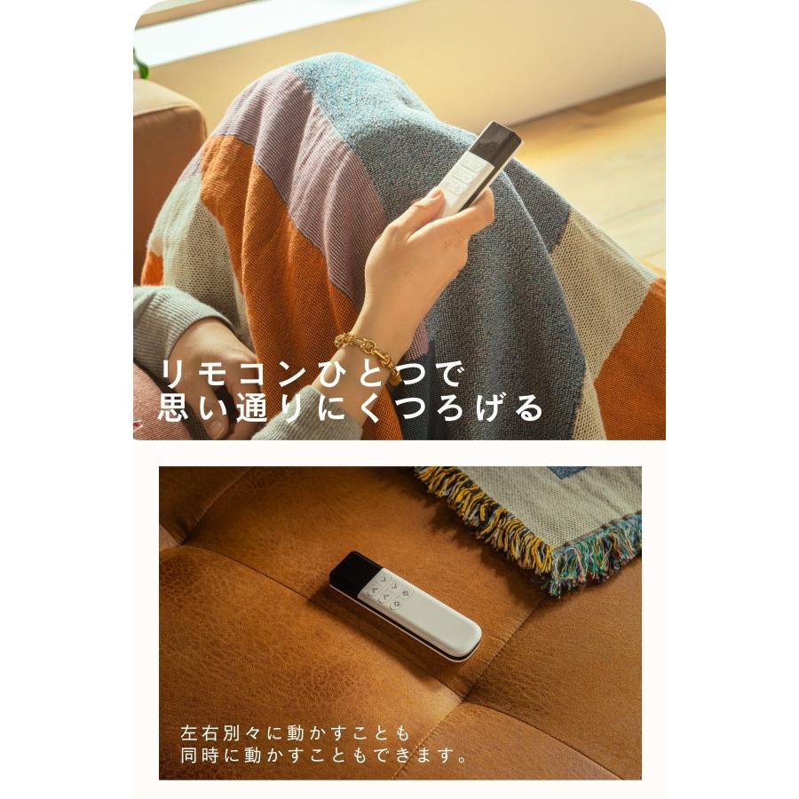 電動ソファ スライド あぐら ゼロウォール ベッド ファブリックレザー ミルクリーク ヴィンテージ スネイル Snail |  | 04