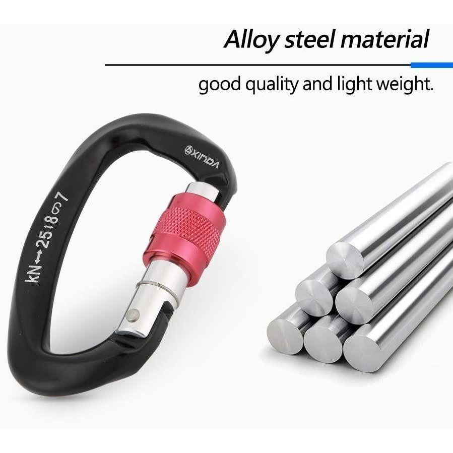 正規品新品未使用品 ロックカラビナ Dリング 登山釦 キーホルダー セルフロック 脱落防止 滑り止め 携帯便利 アウトドア 登山 キャンプ 軽量 アルミ製 25 Winnerfotoevideo Com Br