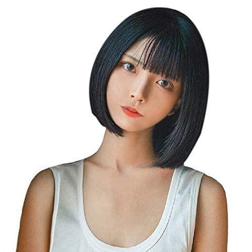 かわいい姫様 ウィッグ ショート ボブ かつら ウイッグ おしゃれ 可愛い ストレートウィッグ 前髪 ぱっつん 空気感 小顔 フェミニンボブ 大切な人 へのギフト探し