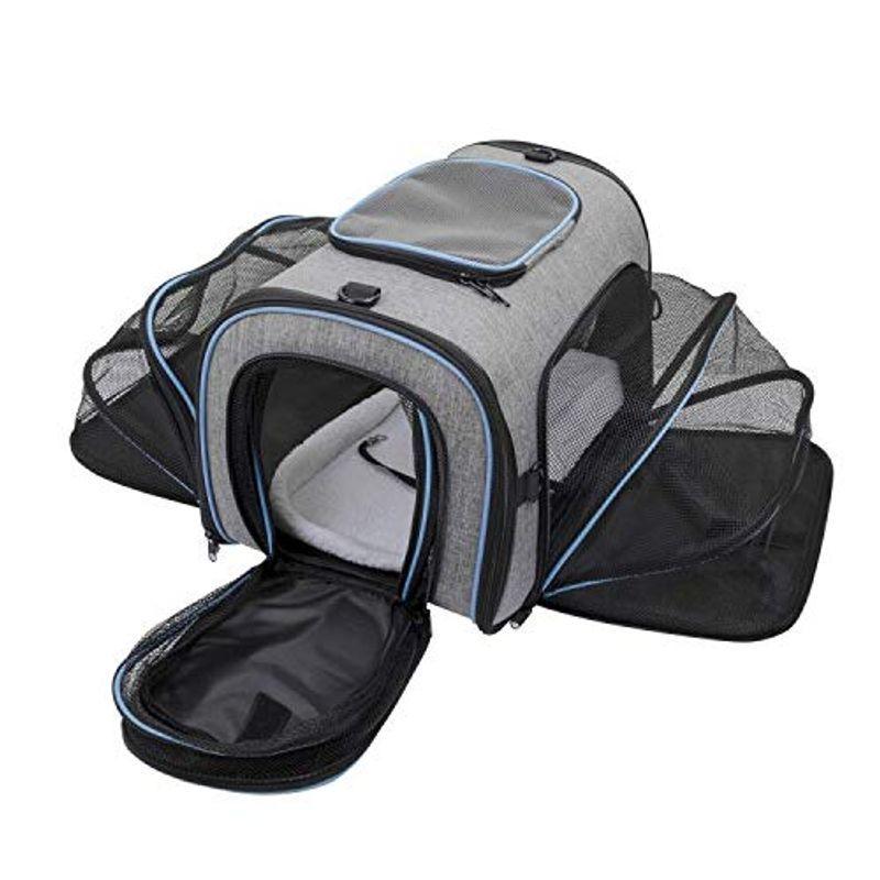 ペットキャリー Lantoo 犬 猫 キャリーバッグ キャリー カート 拡張可能 通気性 折りたたみ 4wayショルダー 中小型犬用ペットバ Quqntgy6bu ペット用品 生き物 Centralcampo Com Br