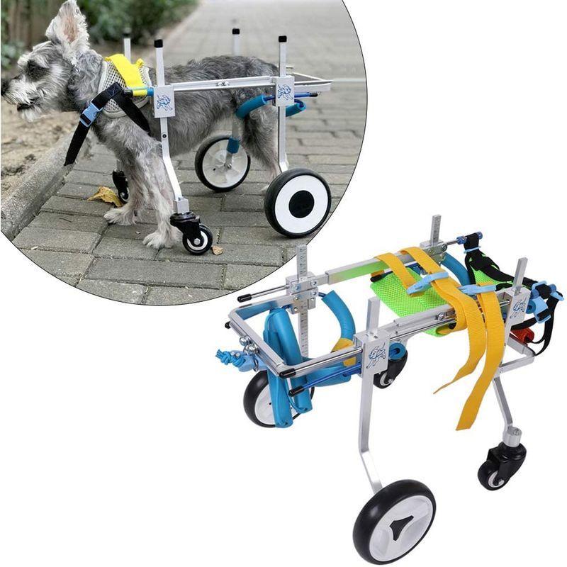 犬用歩行器 車椅子 ペット用 歩行器 4輪 犬用 車椅子 調節可能 障害者ペット/犬/猫用 後ろ足 ポータブル(XS) 車椅子 ペット用 歩行器 4輪 犬用 調節可能 障害者ペット/犬/猫用 後ろ足 ポータブル XS