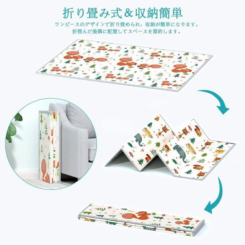 21高い素材 ベビープレイマット 赤ちゃん 0x180x極厚1 5cm ベビーマット Leekey リバーシブル キッズ用プレイマット おしゃれベビー モビール Readingtherapycenter Com