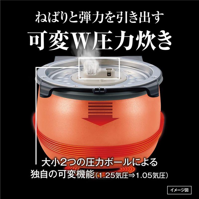 ファムビズタイガー魔法瓶(TIGER) 炊飯器 1升 圧力IH式 ご泡火炊き 炊きたて ストレートブラック JPI-S180 KT - 1