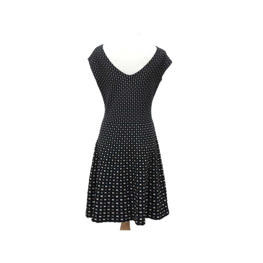 綺麗 Louis Vuitton ルイヴィトン ニットワンピース フレア シルク ナイロン他 ブラック ブルー系 ホワイト Lサイズ D ファミール 通販 Yahoo ショッピング